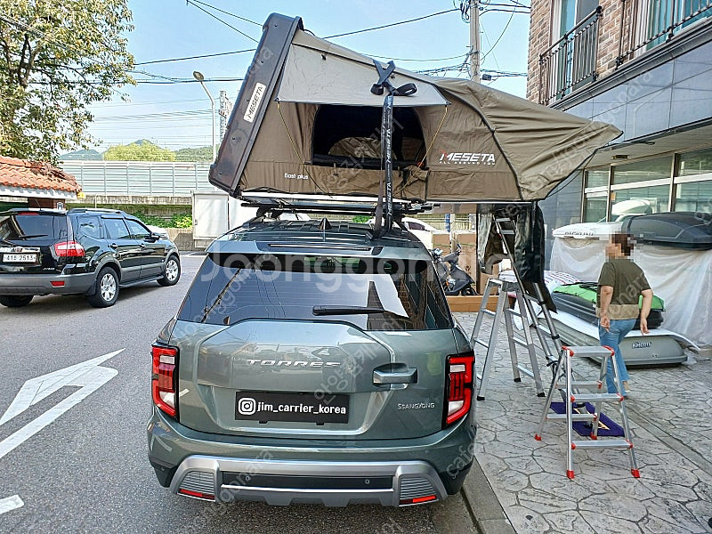 가성비 가로바.루프박스.루프탑텐트.어닝,자전거캐리어등 중고 신품 장착 매입 출장장착--3